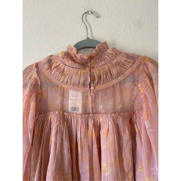 NWT French connection puff sleeves ruffle detail blouse size x small - Picture 3 of 9